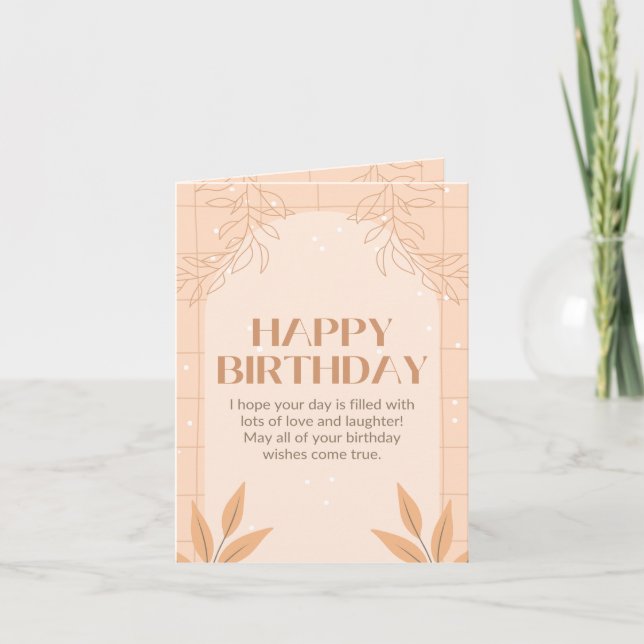 birthday card karte (Vorderseite)
