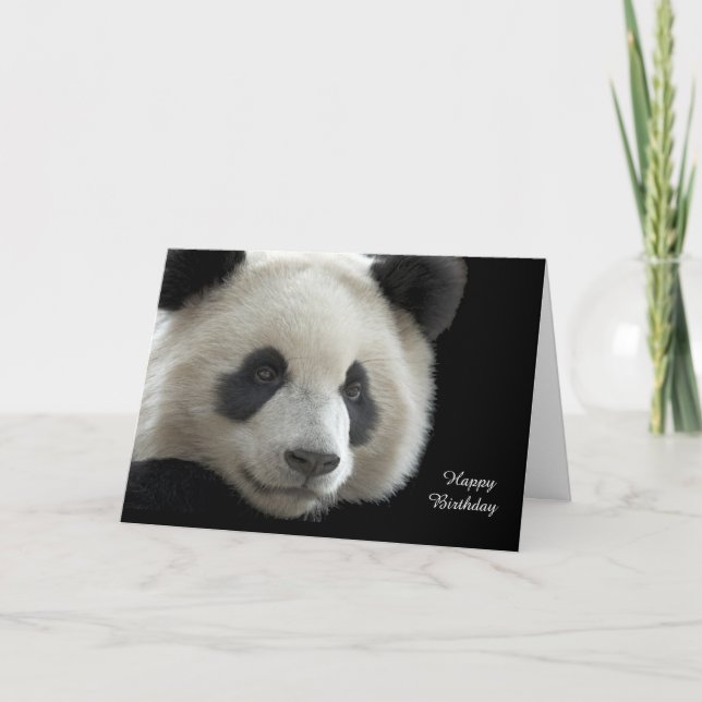 Birthday Card Panda Karte (Vorderseite)
