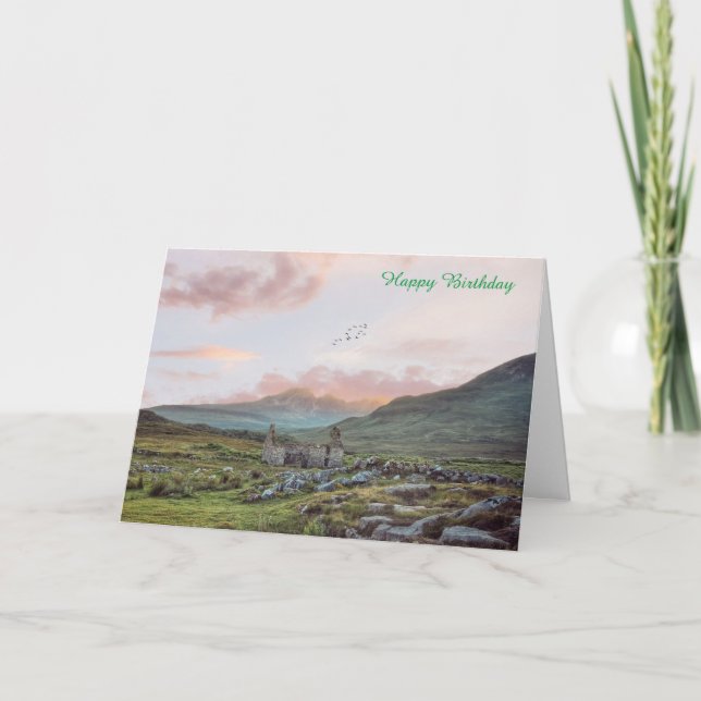 Birthday Card Schottland Karte (Vorderseite)