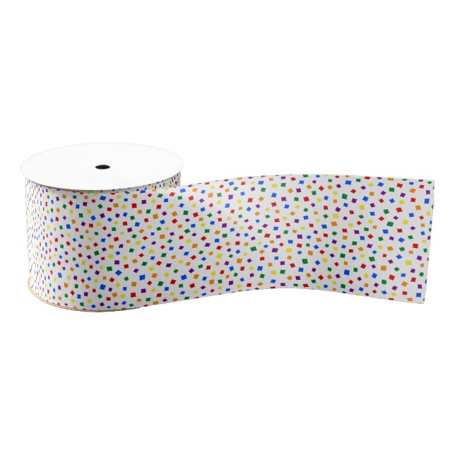Birthday Confetti Regenbogen Ripsband (Spule)