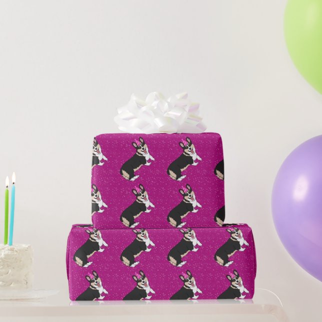 Birthday Corgi Geschenkpapier (Partygeschenke)