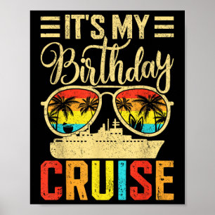 Birthday Cruise 2025 Family Matching T-Shirt Summe Poster