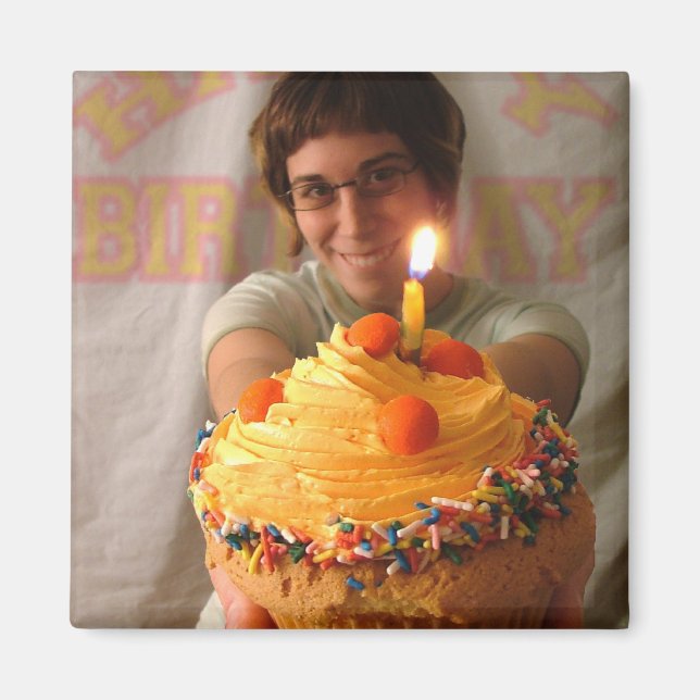Birthday Cupcake Magnete Magnet (Vorne)