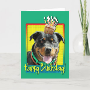 Birthday Cupcake - Rottweiler - SambaParTi Karte