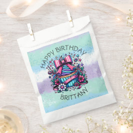 Birthday Cupcake Whimsical Personalisiert Geschenktütchen