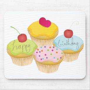 Birthday Cupcakes Mousepad