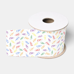 Birthday Curling Bänder Regenbogen Ripsband