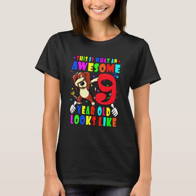 Birthday Dab Beagle T-Shirt (Vorderseite)