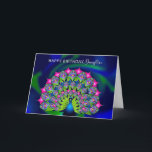 Birthday Daughter Schöne farbenfrohe Pfauenkarte Karte<br><div class="desc">Sehen Sie viele andere Produkte mit gleichen und/oder ähnlichen Bildern,  die in MY COLLECTIONS zu finden sind,  und scrollen Sie runter zu Loving Peacocks</div>