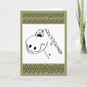 Birthday Dinosaurier Cheer (Color me) Karte