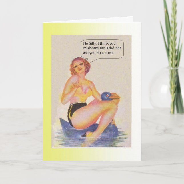 Birthday Duck Karte (Vorderseite)