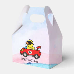 Birthday Duck Rennwagen Red Racing Junge Name Geschenkschachtel