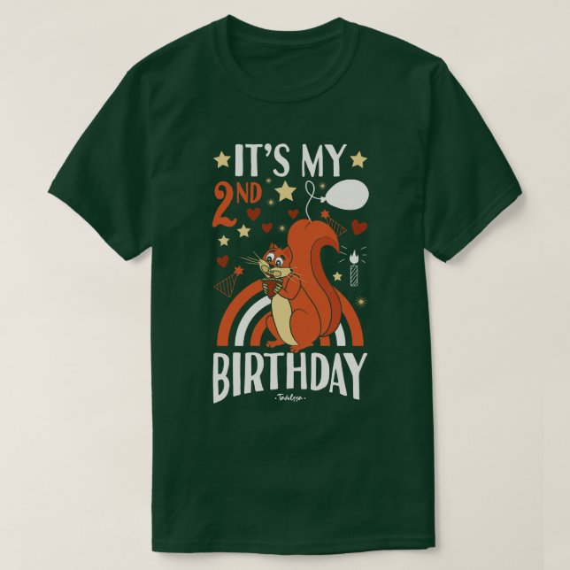 Birthday Eichhörnchen T-Shirt (Design vorne)