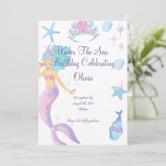 Birthday Einladung für Mädchen Geburtstag von Merm