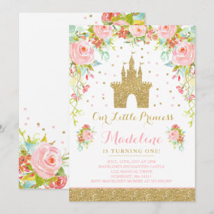 Birthday Einladung Gold Prinzessin Catch