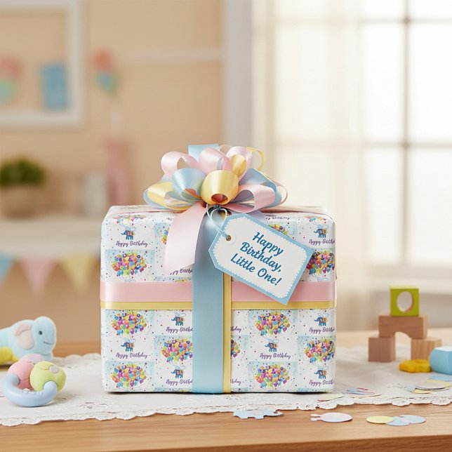 Birthday Elefant Geschenkpapier (Von Creator hochgeladen)