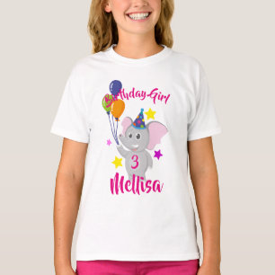 Birthday Elefant hält Ballons T-Shirt