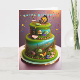 Birthday Enchanted Forest Butterfells Pilze Karte