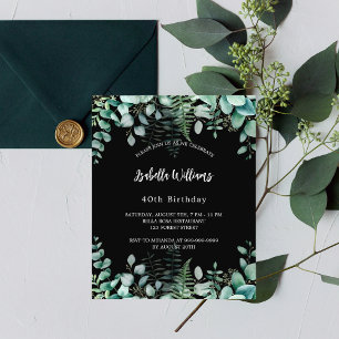 Birthday Eucalyptus black forest budget budget Flyer