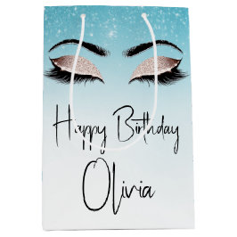 Birthday Eyelashes mit Glitzer Mittlere Geschenktüte