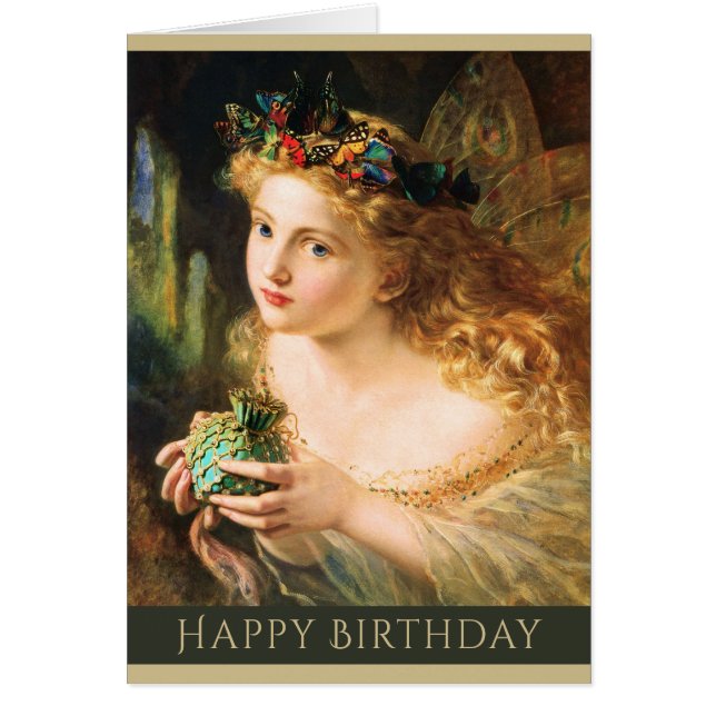 Birthday Fairy Queen Sophie Anderson CC1212 Card (Vorne)