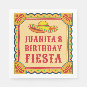 Birthday Fiesta Napkins Serviette