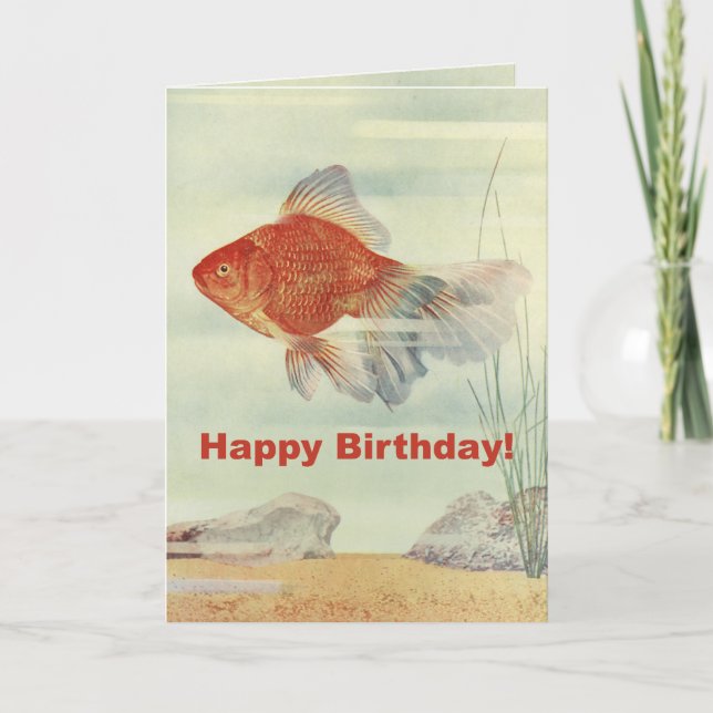 Birthday Fish Karte (Vorderseite)