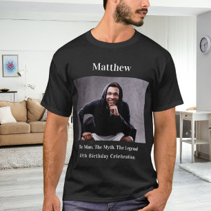 Birthday Foto man Mythos Legende Name Spaß T-Shirt
