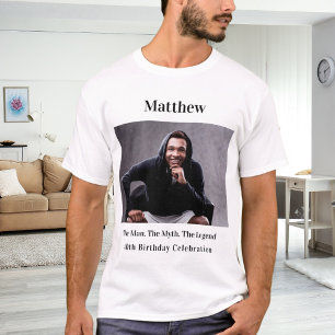 Birthday Foto man Mythos Legende Name Spaß T-Shirt