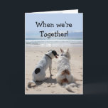 Birthday Friend Niedlich Hunde Spaß Karte<br><div class="desc">Diese beiden süßen Hunde sind hier,  um Ihnen zu wünschen,  dass Sie Geburtstag glücklich und bringen ein Lächeln zu Ihrem Freund. Wenn wir zusammen sind,  ist die Welt nicht so RUFF</div>