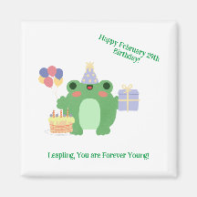 Birthday Frog Hat Balloons Cake Geschenkdesign
