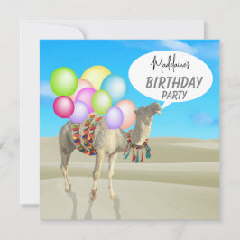 Birthday Fun Adult Moderne farbenfrohe Ballons Einladung