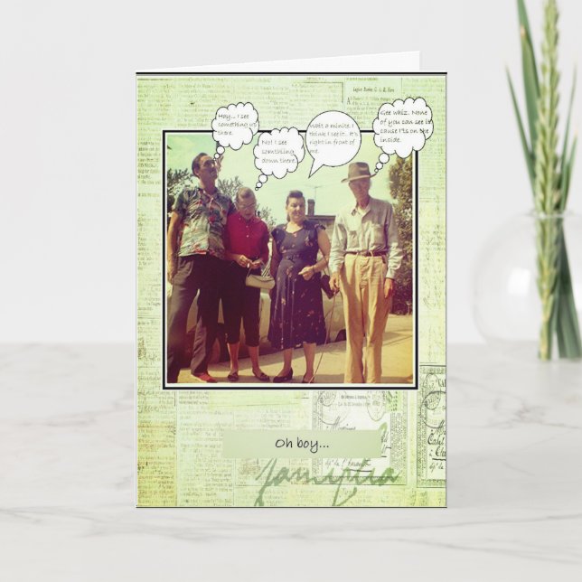 Birthday Funny Karte (Vorderseite)