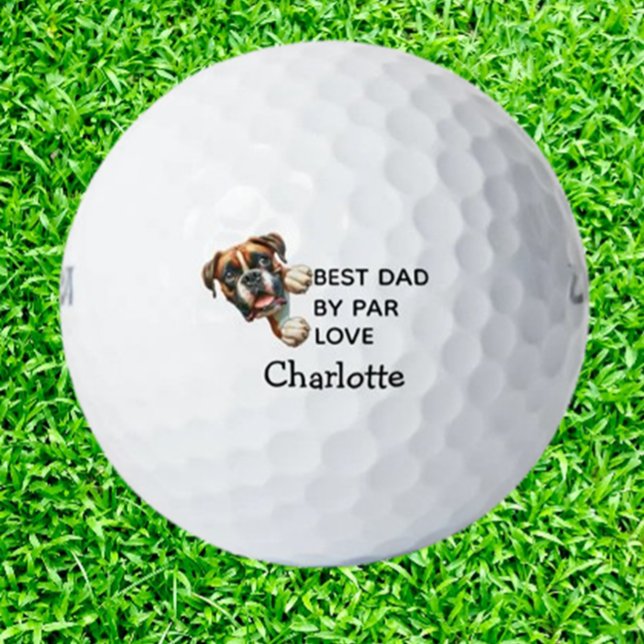  Birthday Gift for the Best BOXER Dad Golfball (Surprise your boxer dad with personalized golf balls—the perfect birthday gift)