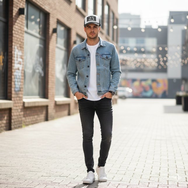 Birthday Gift Hat Personalized Stylish Custom Cap Truckerkappe (Von Creator hochgeladen)