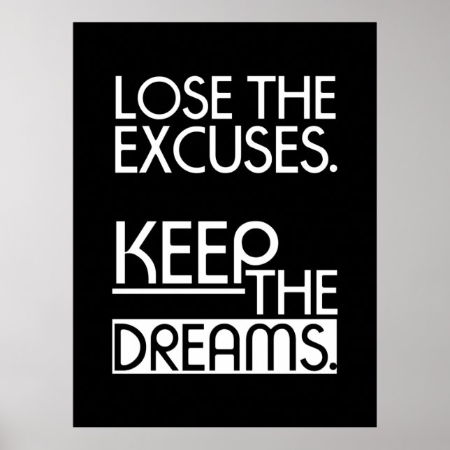 Birthday Gift Keep The Dreams Poster (Vorne)