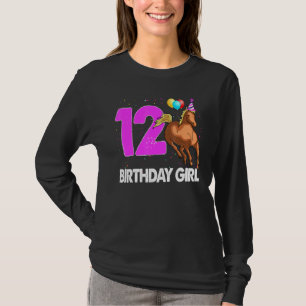 Birthday Girl 12 Reiten Reiten Liebe Party T-Shirt