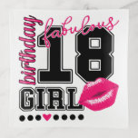 birthday girl, 18. Geburtstag Dekoschale pink<br><div class="desc">birthday girl,  18. Geburtstag Dekoschale pink Kiss,  Geschenkidee zum 18. Geburtstag</div>