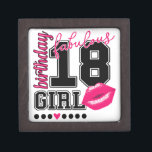 birthday girl, 18. Geburtstag Geschenkebox pink Schachtel<br><div class="desc">18th birthday girl,  18. Geburtstag Geschenkebox pink Kiss,  Geburtstagsgeschenk</div>