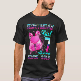 Birthday Girl 7 Since 2015 Pink Backpack  7th Birt T-Shirt