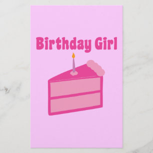 Birthday Girl Briefpapier