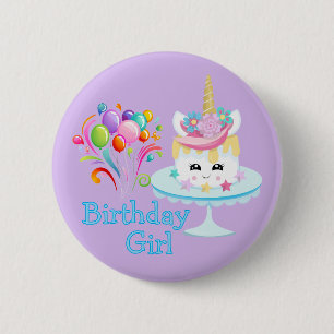 Birthday Girl Button