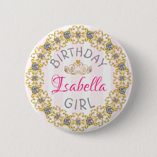 Birthday Girl Button (Vorderseite)