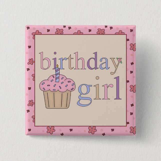 Birthday Girl Button (Vorderseite)