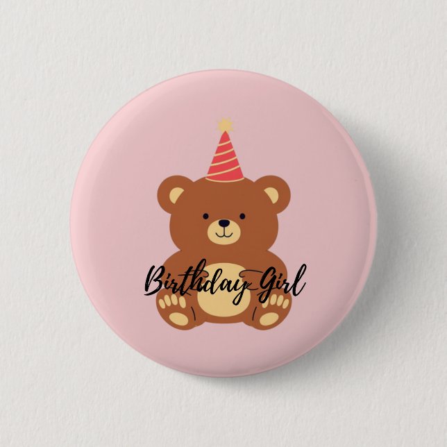 Birthday Girl Button (Vorderseite)