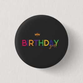Birthday Girl Button