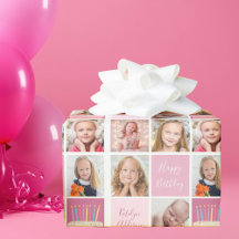 Birthday Girl Collage Vorlage Niedliche Kinder