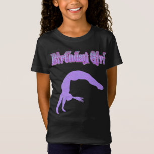 "Birthday Girl" Funkelnd Gymnast T - Shirt