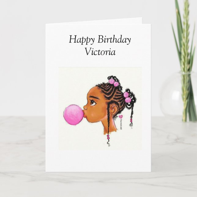 Birthday Girl Karte (Vorderseite)