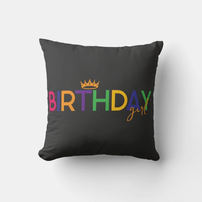 Birthday Girl Kissen (Vorderseite)
